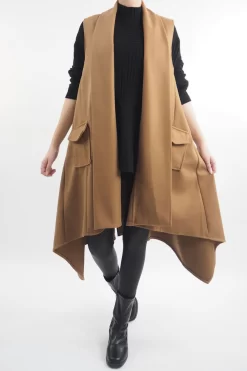 Made In Italy Belgravia Weekend Gilet Camel