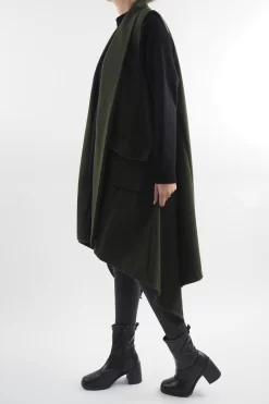 Made In Italy Belgravia Weekend Gilet Khaki -Fashion Women's Store made in italy belgravia weekend gilet khaki03.jpg