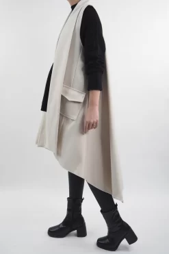 Made In Italy Belgravia Weekend Gilet Stone -Fashion Women's Store made in italy belgravia weekend gilet stone 3.jpg