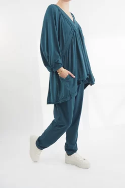 Made In Italy Bodhi Rock The Smock Dark Lagoon -Fashion Women's Store made in italy bodhi rock the smock dark lagoon 3.jpg