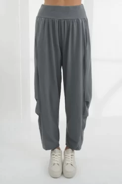 Made In Italy Bodhi Tuck Cocoon Pant Steel