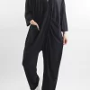 Made In Italy Bodhi Twist Jumpsuit Black