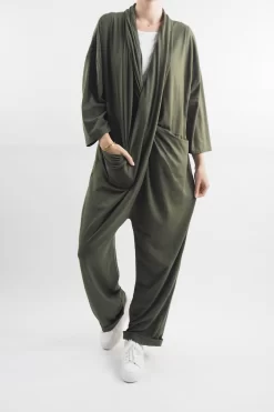 Made In Italy Bodhi Twist Jumpsuit Bonsai