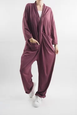 Made In Italy Bodhi Twist Jumpsuit Mulberry