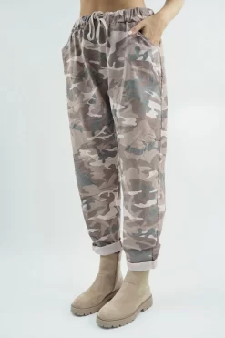 Made In Italy Camo Classic Magic Trouser Antique Blush Pink