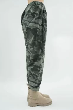 Made In Italy Camo Classic Magic Trouser Khaki -Fashion Women's Store made in italy camo classic magic trouser khaki03.jpg