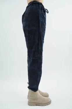 Made In Italy Camo Classic Magic Trouser Navy -Fashion Women's Store made in italy camo classic magic trouser navy03.jpg