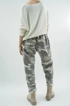 Made In Italy Camo Classic Magic Trouser Stone 16 Made In Italy Camo Classic Magic Trouser Stone -Fashion Women's Store made in italy camo classic magic trouser stone07.jpg