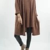 Made In Italy Chalet 2 Became 1 Dress Cognac 2 Made In Italy Chalet 2 Became 1 Dress Cognac -Fashion Women's Store made in italy chalet 2 in 1 tunic chestnut01.jpg