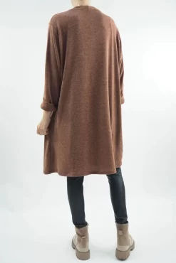 Made In Italy Chalet 2 Became 1 Dress Cognac -Fashion Women's Store made in italy chalet 2 in 1 tunic chestnut03.jpg