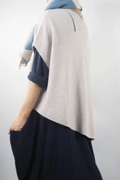 Made In Italy Chalet Classic Cocoon Knit Dress Ink Blue -Fashion Women's Store made in italy chalet classic cocoon knit dress ink blue07.jpg