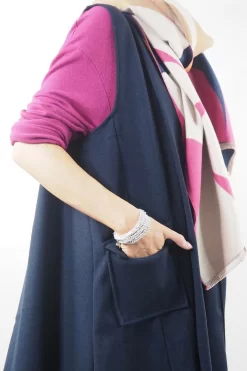 Made In Italy Chalet Classic Cocoon Knit Dress Magenta Pink -Fashion Women's Store made in italy chalet classic cocoon knit dress magenta pink06.jpg