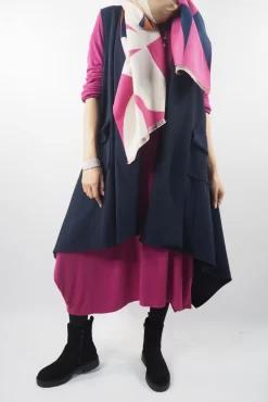 Made In Italy Chalet Classic Cocoon Knit Dress Magenta Pink -Fashion Women's Store made in italy chalet classic cocoon knit dress magenta pink07.jpg