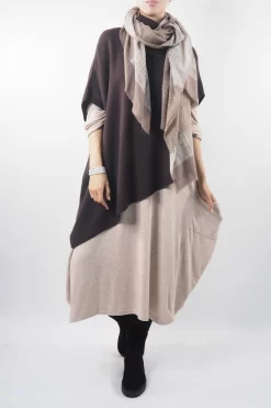 Made In Italy Chalet Classic Cocoon Knit Dress Oatmeal Beige -Fashion Women's Store made in italy chalet classic cocoon knit dress oatmeal beige05.jpg