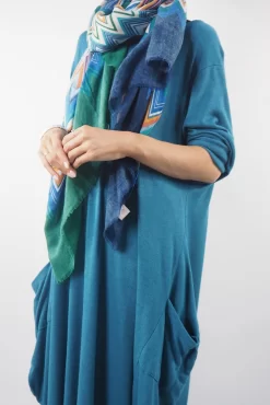 Made In Italy Chalet Classic Cocoon Knit Dress Prussian Blue -Fashion Women's Store made in italy chalet classic cocoon knit dress prussian blue05.jpg