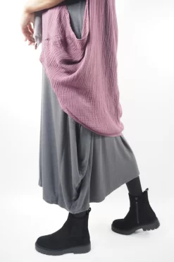 Made In Italy Chalet Classic Cocoon Knit Dress Shadow Grey -Fashion Women's Store made in italy chalet classic cocoon knit dress shadow grey07.jpg