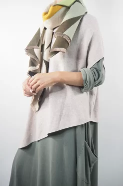 Made In Italy Chalet Classic Cocoon Knit Dress Soft Khaki Green -Fashion Women's Store made in italy chalet classic cocoon knit dress soft khaki green07.jpg