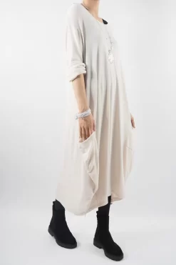 Made In Italy Chalet Classic Cocoon Knit Dress Stone Beige 10 Made In Italy Chalet Classic Cocoon Knit Dress Stone Beige -Fashion Women's Store made in italy chalet classic cocoon knit dress stone beige02.jpg