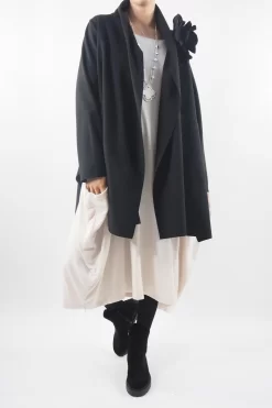 Made In Italy Chalet Classic Cocoon Knit Dress Stone Beige 13 Made In Italy Chalet Classic Cocoon Knit Dress Stone Beige -Fashion Women's Store made in italy chalet classic cocoon knit dress stone beige05.jpg