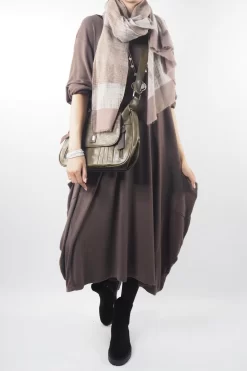 Made In Italy Chalet Classic Cocoon Knit Dress Truffle Brown 13 Made In Italy Chalet Classic Cocoon Knit Dress Truffle Brown -Fashion Women's Store made in italy chalet classic cocoon knit dress truffle brown06.jpg