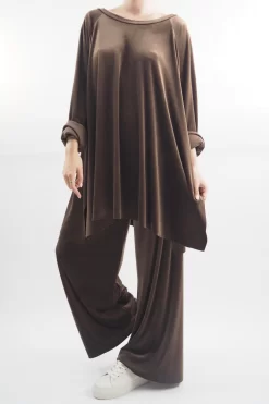 Made In Italy Chalet Soft Stretch Velour Set Cocoa -Fashion Women's Store made in italy chalet soft stretch velour set cocoa204.jpg
