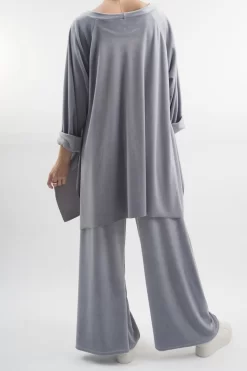 Made In Italy Chalet Soft Stretch Velour Set Dove -Fashion Women's Store made in italy chalet soft stretch velour set dove203.jpg