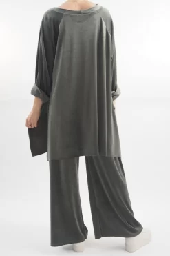 Made In Italy Chalet Soft Stretch Velour Set Soft Khaki -Fashion Women's Store made in italy chalet soft stretch velour set khaki203.jpg