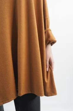 Made In Italy Chalet Super Slouch Cowl Knit Top Chestnut -Fashion Women's Store made in italy chalet super slouch cowl knit top chestnut06.jpg