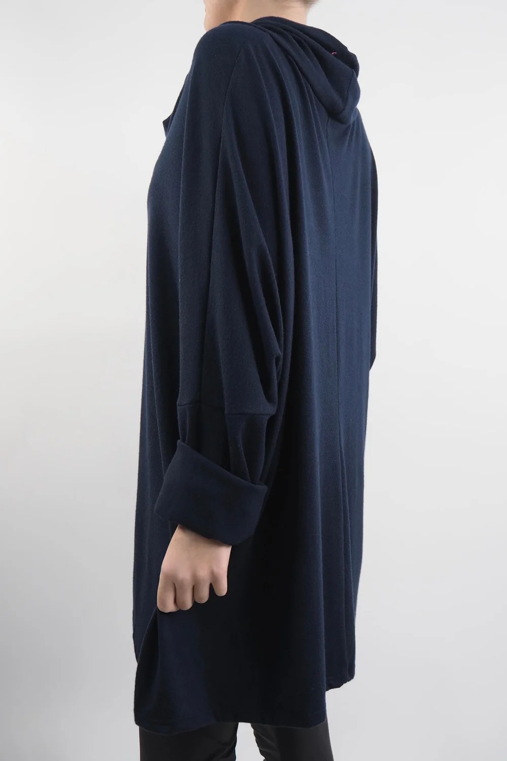 Made In Italy Chalet Super Slouch Cowl Knit Top Ink 5 Made In Italy Chalet Super Slouch Cowl Knit Top Ink - Image 3