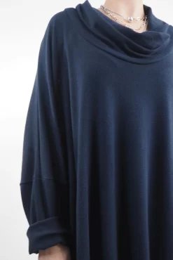 Made In Italy Chalet Super Slouch Cowl Knit Top Ink 9 Made In Italy Chalet Super Slouch Cowl Knit Top Ink -Fashion Women's Store made in italy chalet super slouch cowl knit top ink04.jpg