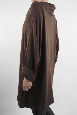 Made In Italy Chalet Super Slouch Cowl Knit Top Truffle -Fashion Women's Store made in italy chalet super slouch cowl knit top truffle03.jpg