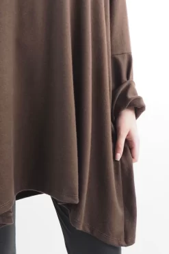 Made In Italy Chalet Super Slouch Cowl Knit Top Truffle -Fashion Women's Store made in italy chalet super slouch cowl knit top truffle05.jpg