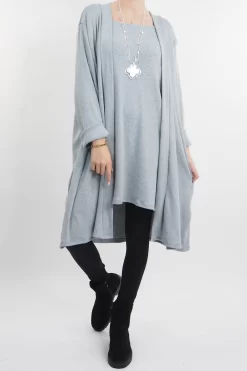 Made In Italy Chalet When 2 Become 1 Dress Grey Marl -Fashion Women's Store made in italy chalet when 2 become 1 dress grey marl.jpg