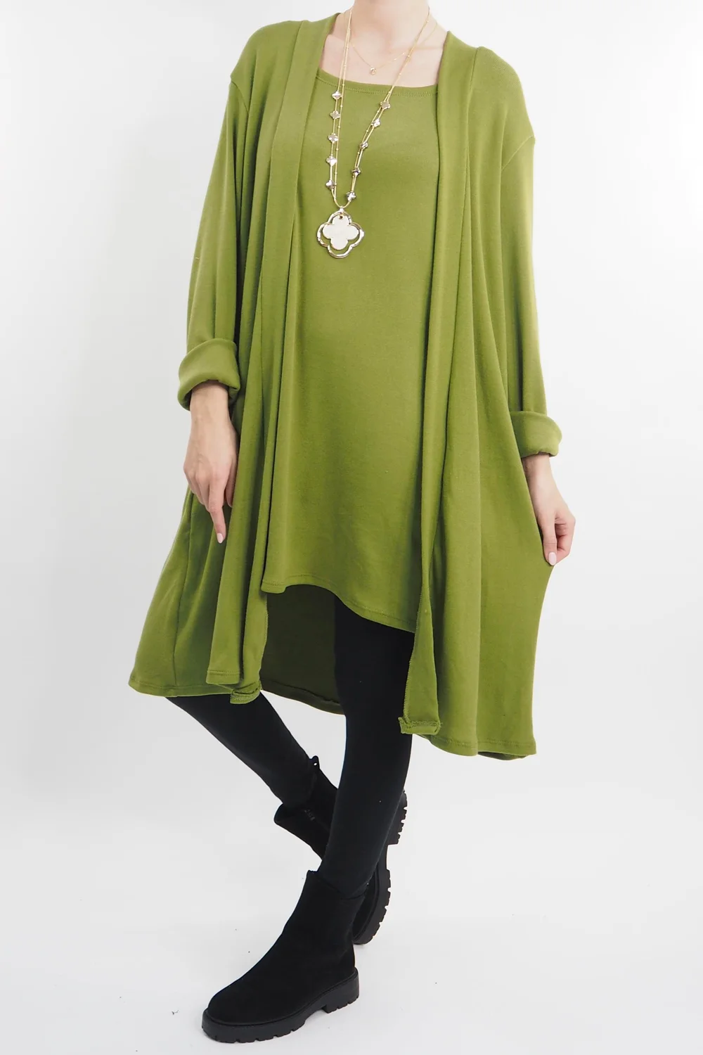 Made In Italy Chalet When 2 Become 1 Dress Olive Zing 3 Made In Italy Chalet When 2 Become 1 Dress Olive Zing