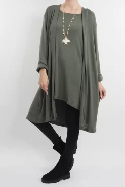 Made In Italy Chalet When 2 Become 1 Dress Soft Khaki