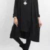 Made In Italy Chalet When 2 Become 1 Dress Black -Fashion Women's Store made in italy chalet when 2 become 1 tunic black3.jpg