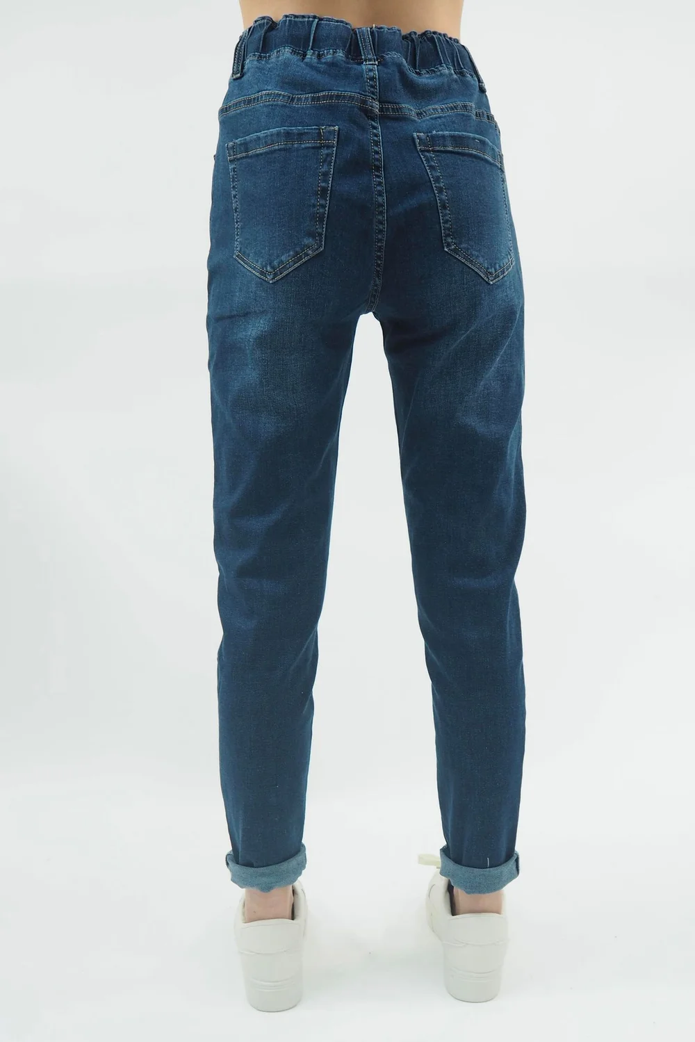 Made In Italy Classic Athleisure Jean Dark Denim 6 Made In Italy Classic Athleisure Jean Dark Denim - Image 4