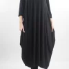 Made In Italy Classic Long Sleeve Parachute Maxi Dress Black 2 Made In Italy Classic Long Sleeve Parachute Maxi Dress Black -Fashion Women's Store made in italy classic long sleeve parachute maxi dress black00.jpg