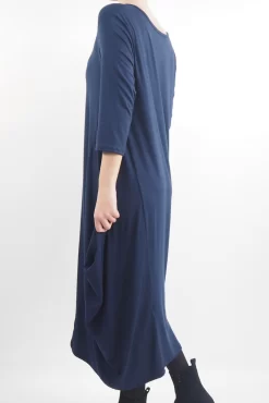 Made In Italy Classic Long Sleeve Parachute Maxi Dress Navy / 8 Made In Italy Classic Long Sleeve Parachute Maxi Dress Navy / -Fashion Women's Store made in italy classic long sleeve parachute maxi dress navy03.jpg