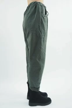 Made In Italy Classic Magic Trouser Khaki -Fashion Women's Store made in italy classic magic trouser khaki03.jpg
