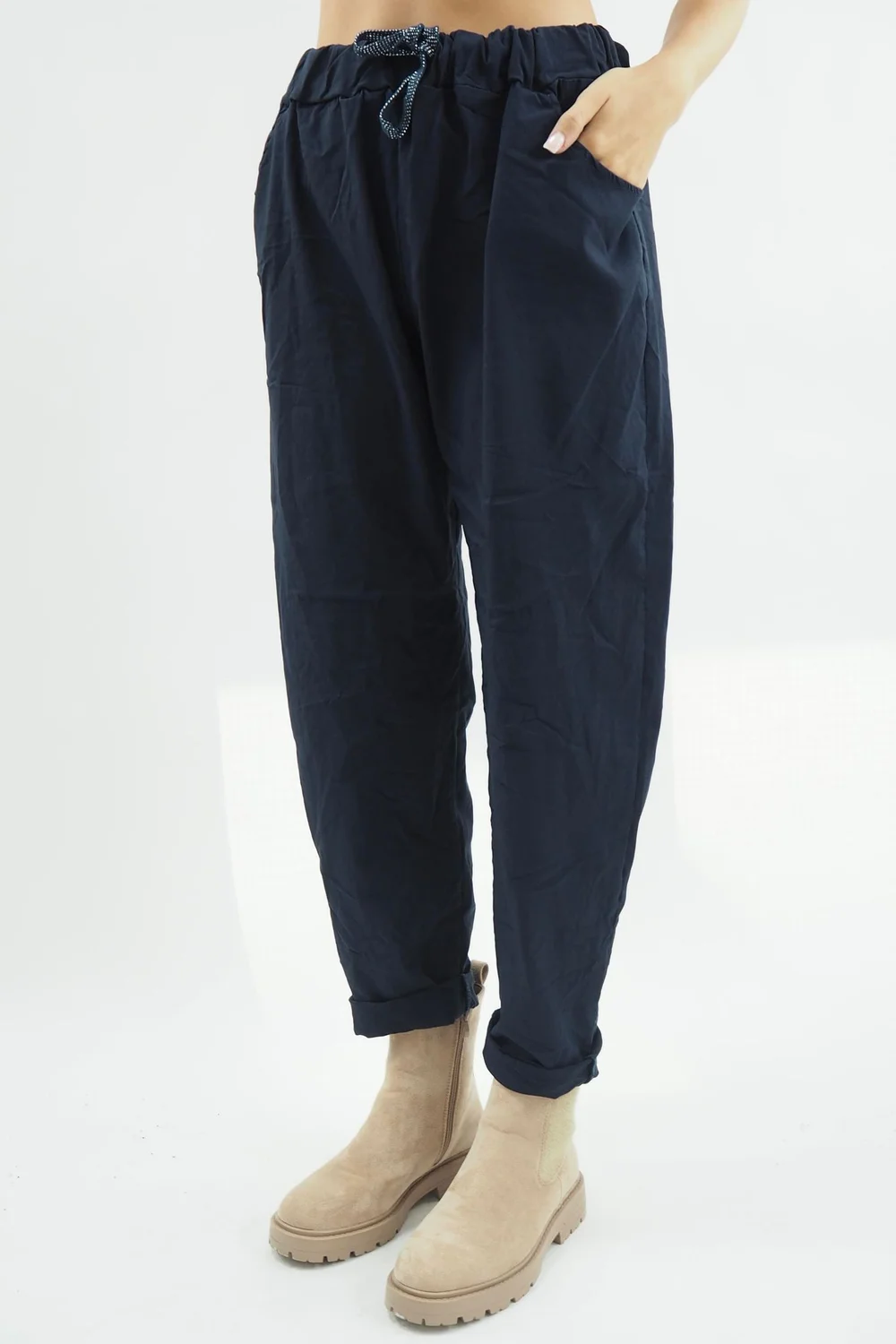 Made In Italy Classic Magic Trouser Navy 3 Made In Italy Classic Magic Trouser Navy