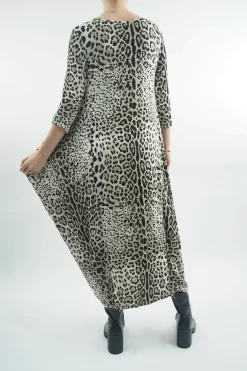 Made In Italy Classic Parachute Dress Mixed Animal Natural 8 Made In Italy Classic Parachute Dress Mixed Animal Natural -Fashion Women's Store made in italy classic parachute dress mixed animal natural 3.jpg