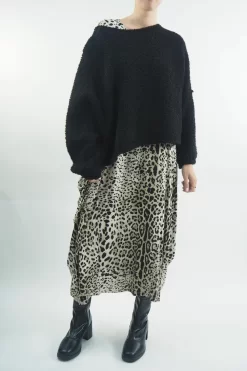 Made In Italy Classic Parachute Dress Mixed Animal Natural 9 Made In Italy Classic Parachute Dress Mixed Animal Natural -Fashion Women's Store made in italy classic parachute dress mixed animal natural 4.jpg