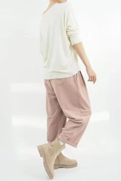 Made In Italy Classic Super Soft Fine Knit Top Winter White 7 Made In Italy Classic Super Soft Fine Knit Top Winter White -Fashion Women's Store made in italy classic super soft fine knit ecru02.jpg