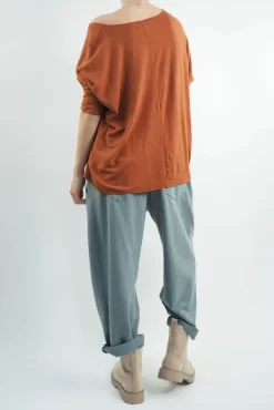 Made In Italy Classic Super Soft Fine Knit Top Saffron 8 Made In Italy Classic Super Soft Fine Knit Top Saffron -Fashion Women's Store made in italy classic super soft fine knit saffron03.jpg