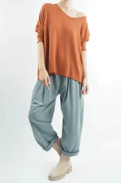 Made In Italy Classic Super Soft Fine Knit Top Saffron 9 Made In Italy Classic Super Soft Fine Knit Top Saffron -Fashion Women's Store made in italy classic super soft fine knit saffron04.jpg