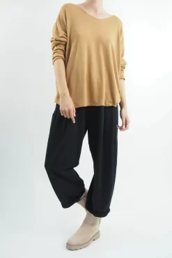 Made In Italy Classic Super Soft Fine Knit Top Tan 9 Made In Italy Classic Super Soft Fine Knit Top Tan -Fashion Women's Store made in italy classic super soft fine knit tan04.jpg