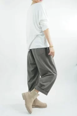 Made In Italy Classic Super Soft Ribbed Fine Knit Top Ecru 7 Made In Italy Classic Super Soft Ribbed Fine Knit Top Ecru -Fashion Women's Store made in italy classic super soft ribbed fine knit ecru02.jpg