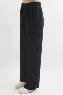 Made In Italy Classic Super Soft Ribbed Fine Knit Pant Black -Fashion Women's Store made in italy classic super soft ribbed fine knit pant black 4.jpg