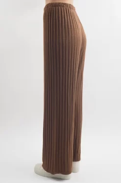 Made In Italy Classic Super Soft Ribbed Fine Knit Pant Chestnut -Fashion Women's Store made in italy classic super soft ribbed fine knit pant chestnut 3.jpg